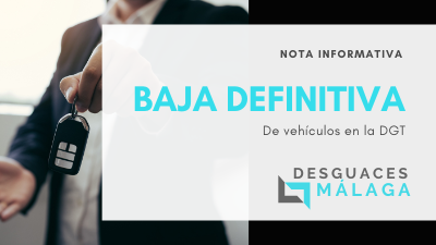 Nota informativa baja definitiva de coches